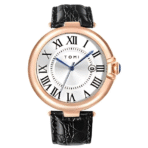 TOMI T-075 – Classic Round Dial Leather Strap Watch for Men - Image 2