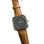 TOMI T-093 – Elegant Square Dial Leather Strap Watch for Men - Image 3