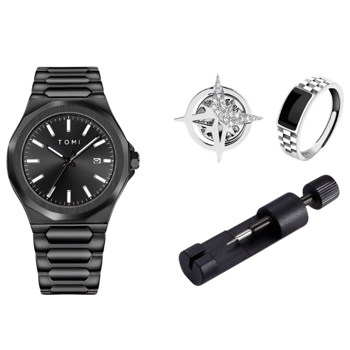 TOMI T-301 Men’s Analog Chain Watch With Elegant Gift Box - Image 3