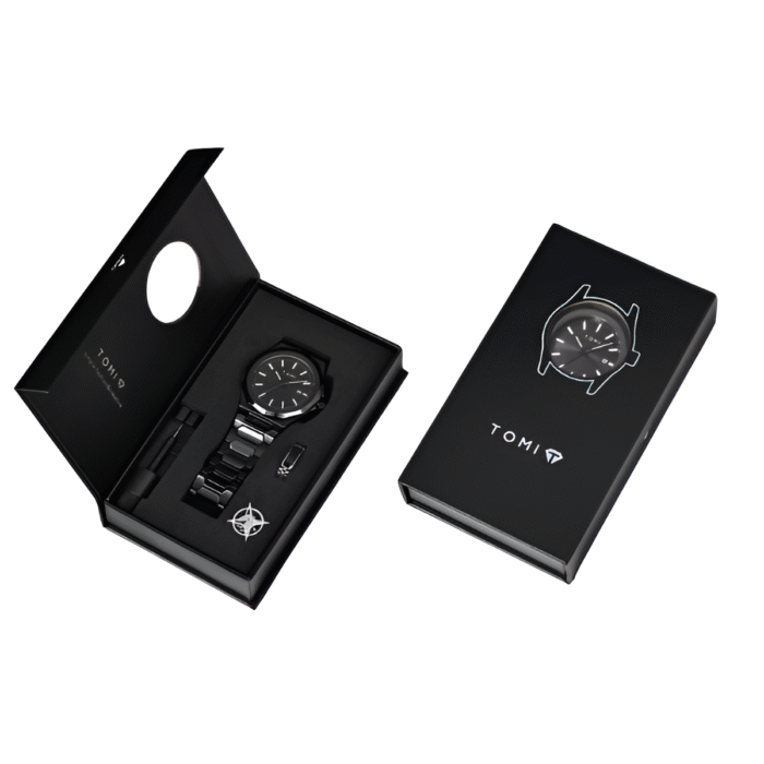 TOMI T-301 Men’s Analog Chain Watch With Elegant Gift Box - Image 4