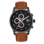 TOMI T-601 – Premium Leather Strap Chronograph Watch for Men - Image 4