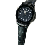Patek Phillips PT757 – Elegant Square Dial Leather Strap Watch for Men - Image 2