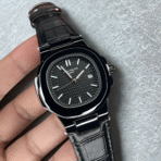Patek Phillips PT757 – Elegant Square Dial Leather Strap Watch for Men